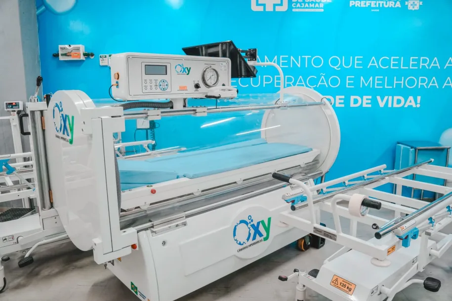 Cajamar apresenta primeiros resultados do uso de câmara hiperbárica na rede municipal de saúde