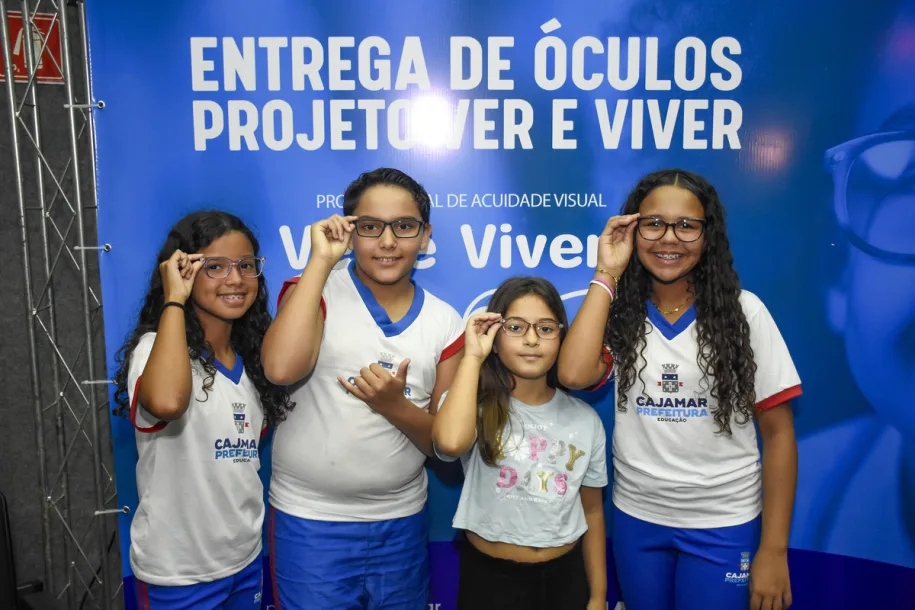 Mais de 100 alunos recebem óculos gratuitos por meio do Projeto Ver e Viver em Cajamar