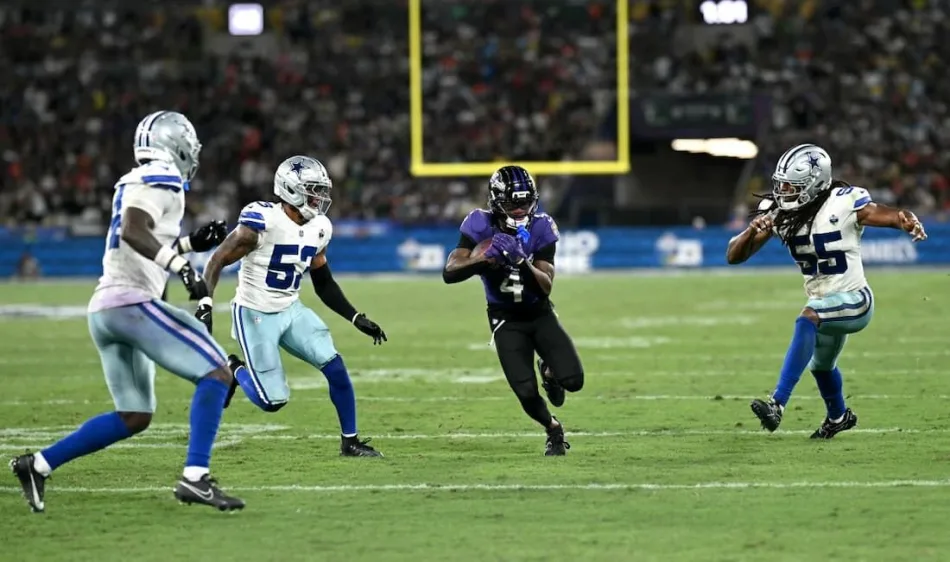No último segundo, Baltimore Ravens batem Dallas Cowboys no Rio